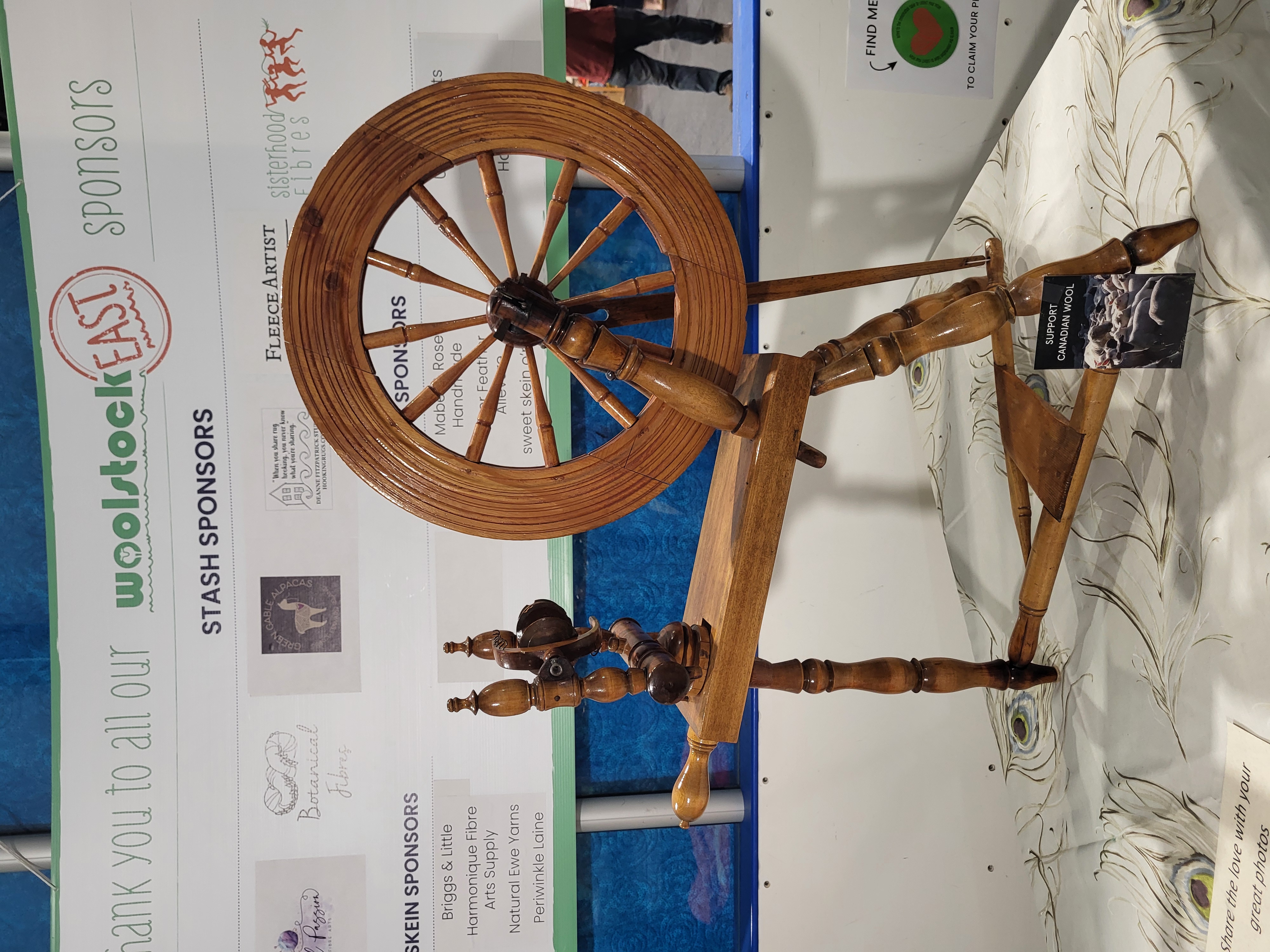A spinning wheel 
